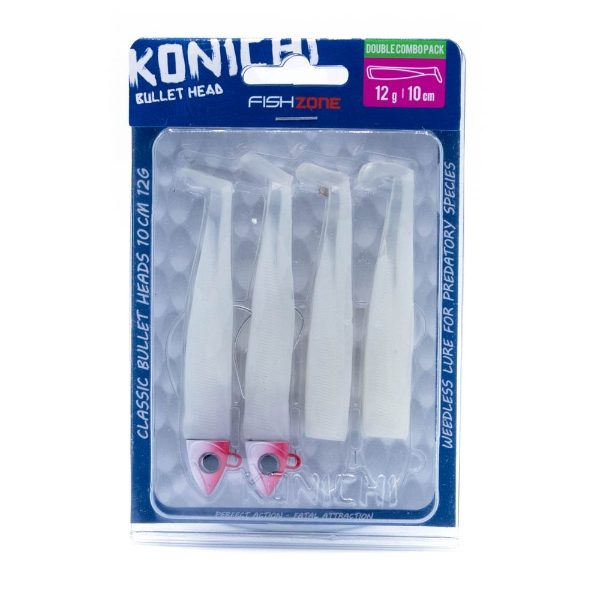 KONICHI BULLET HEADS RED/WHITE PEARL 12g